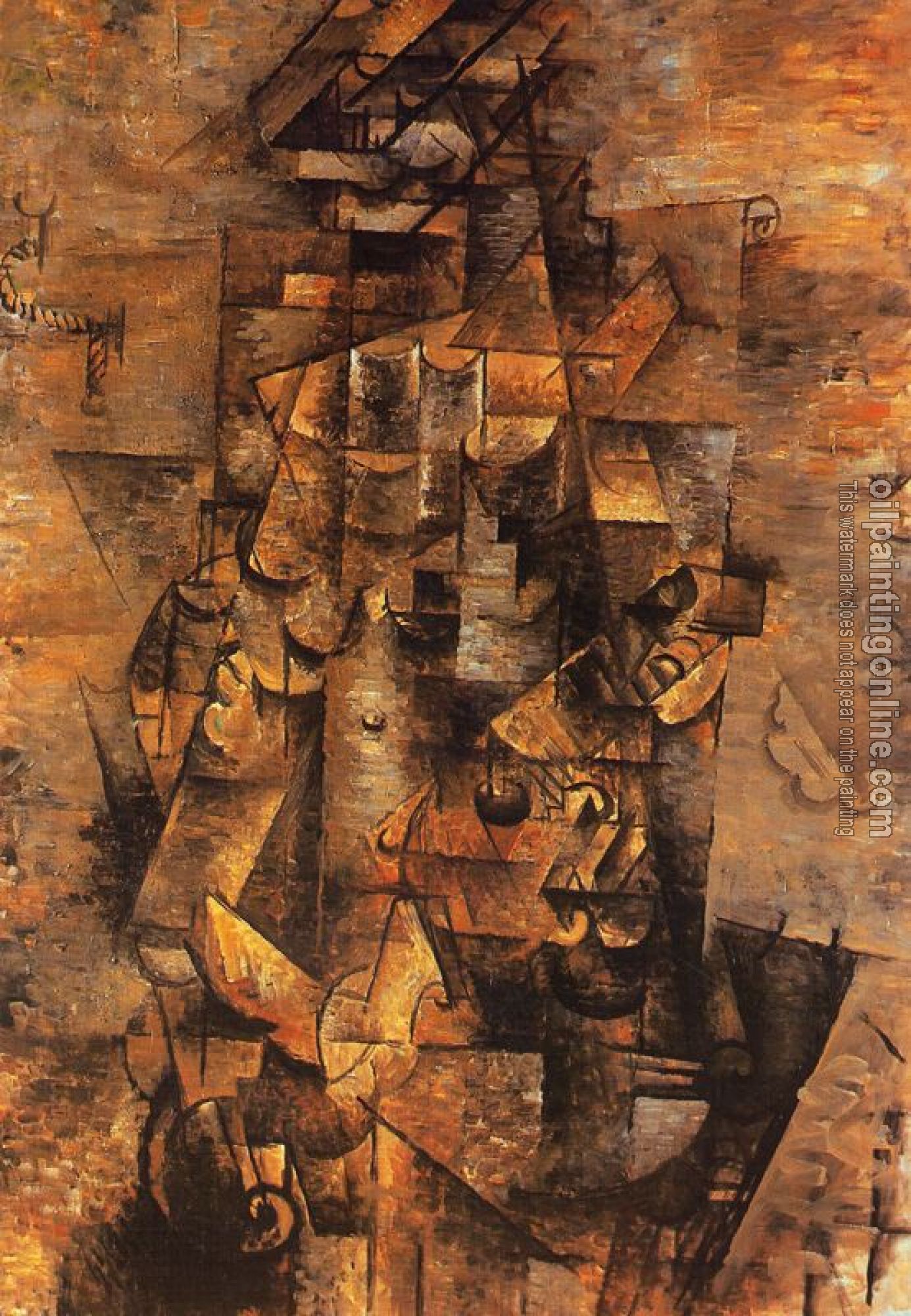 Georges Braque - Man with a Guitar